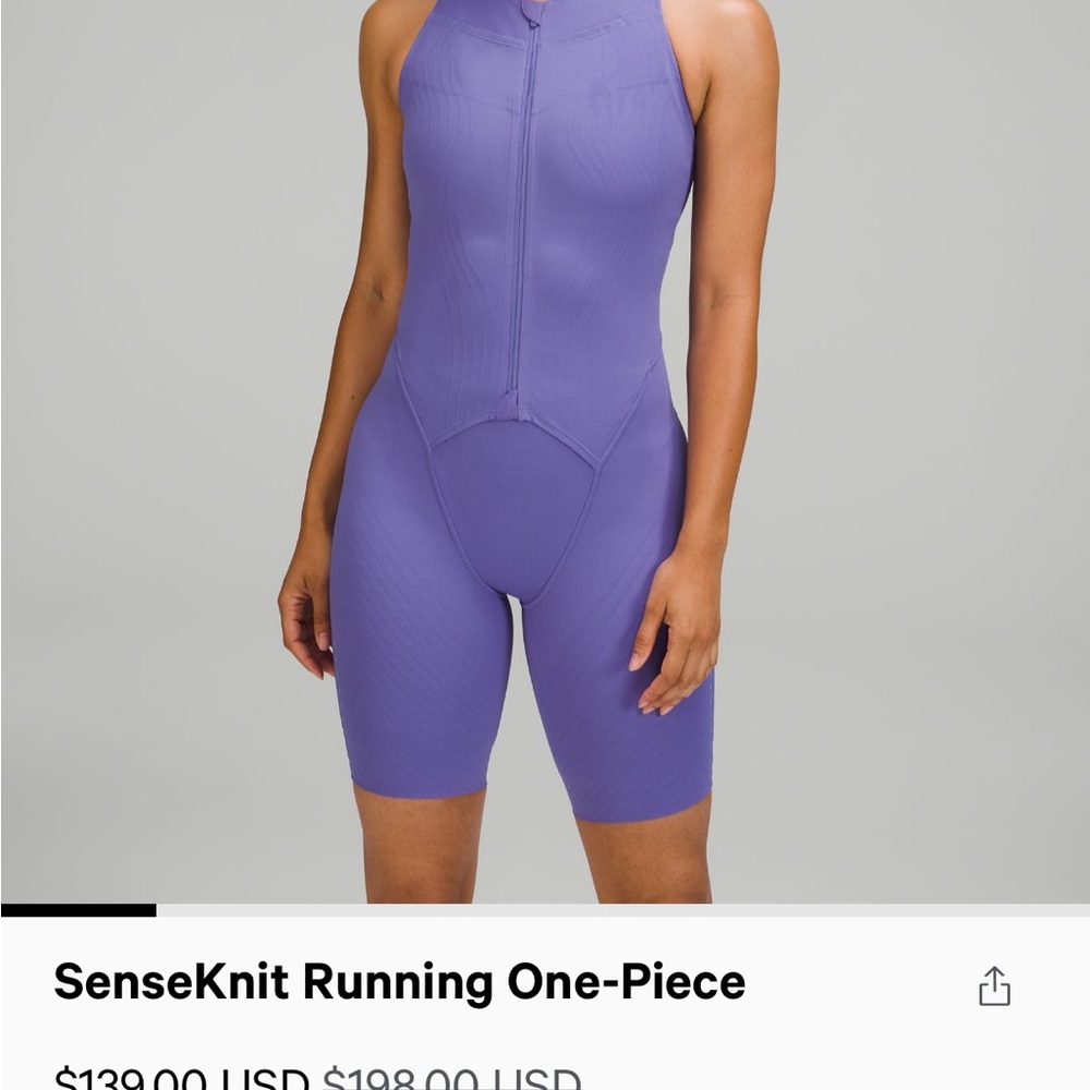 Lululemon senseknit running one piece brand new